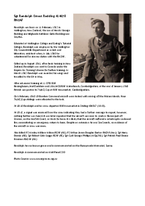 A preview of a PDF biography for Redding, Randolph Ernest
